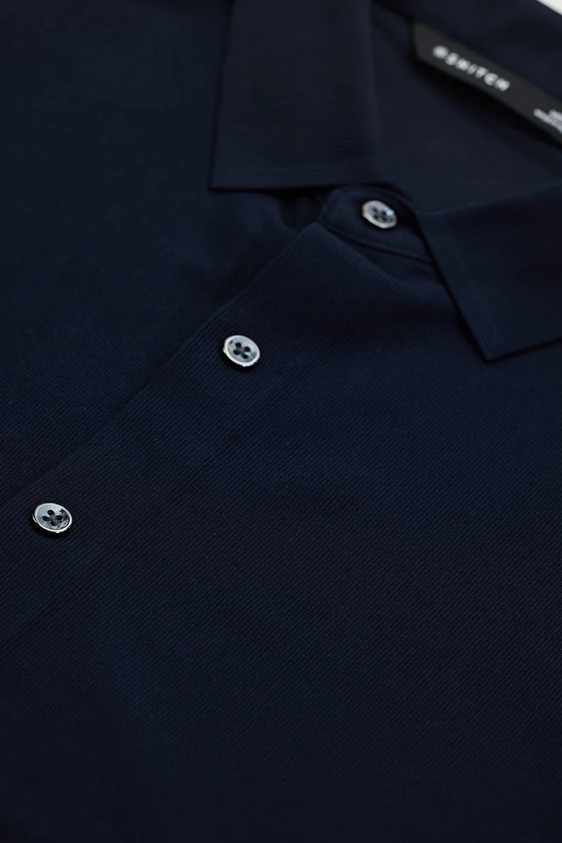 SNITCH Navy Stitchless Stretch Shirt